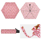 Cherry Ice Cream Compact Automatic Umbrella Compact Automatic Umbrella Food Printed Offshore