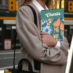Personalised Boho Flowers Book Sleeve / Book Cover Protector with Zipper Personalised Book Sleeve / Cover Plants Printed Offshore