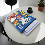 Personalised Comic Book Blue Book Sleeve / Book Cover Protector with Zipper Personalised Book Sleeve / Cover comic Printed Offshore