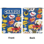 Personalised Comic Book Blue Book Sleeve / Book Cover Protector with Zipper Personalised Book Sleeve / Cover comic Printed Offshore