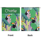 Personalised Bright Toucans Book Sleeve / Book Cover Protector with Zipper Personalised Book Sleeve / Cover animal Printed Offshore