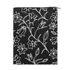 Personalised Black And White Floral Book Sleeve / Book Cover Protector with Zipper Personalised Book Sleeve / Cover Plants Printed Offshore