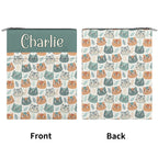 Personalised Cute Cat Faces Book Sleeve / Book Cover Protector with Zipper Personalised Book Sleeve / Cover animal Printed Offshore
