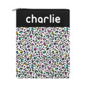 Personalised Animal Print In Colour Book Sleeve / Book Cover Protector with Zipper Personalised Book Sleeve / Cover animal Printed Offshore