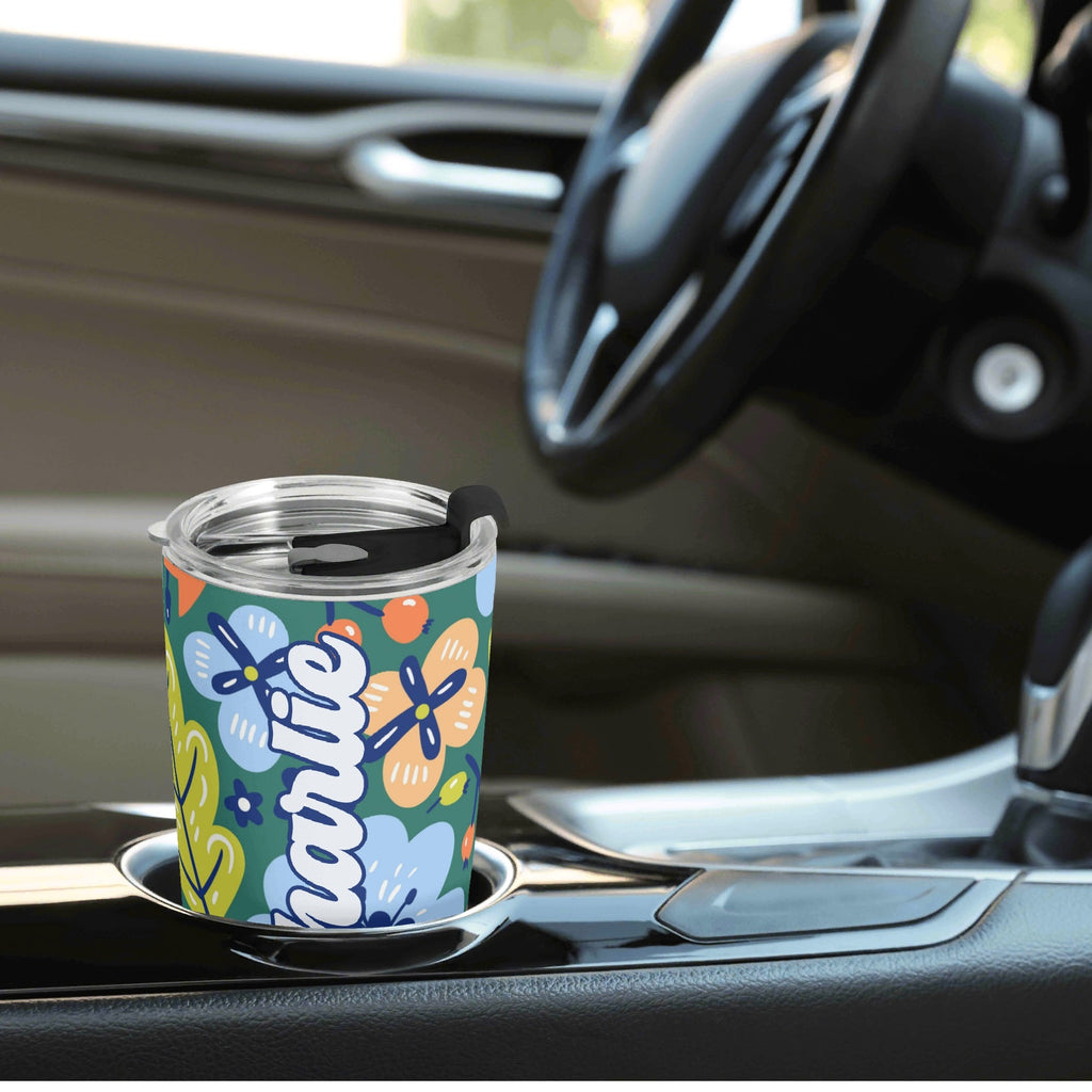 Personalised - Boho Flowers - Stainless Steel 20oz Travel Mug Personalised 20oz Travel Mug Plants Printed Offshore Retro