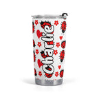 Personalised - Ladybugs - Stainless Steel 20oz Travel Mug Default Title Personalised 20oz Travel Mug animal Printed Offshore