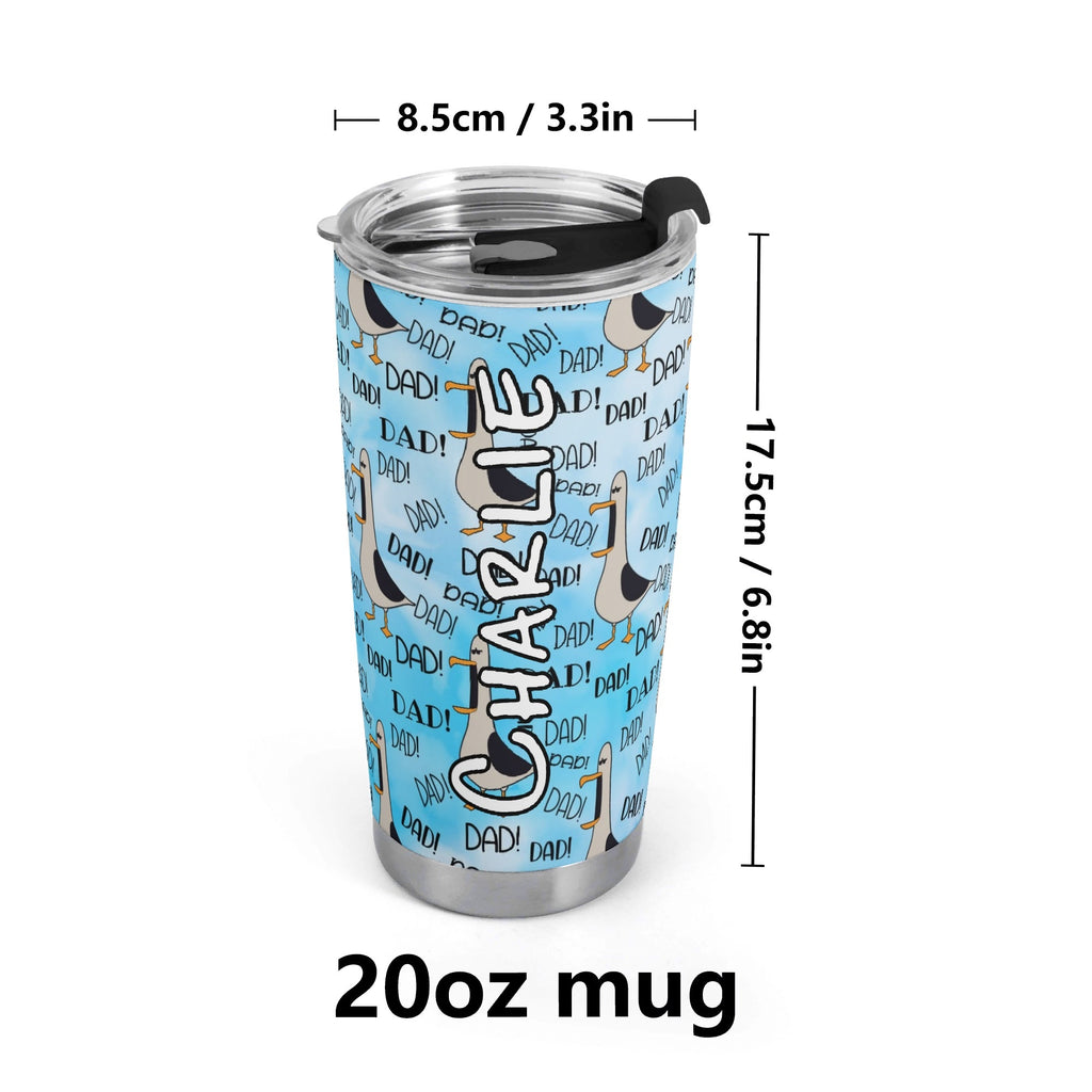 Personalised Dad Seagull Stainless Steel 20oz Travel Mug Personalised 20oz Travel Mug Dad Printed Offshore
