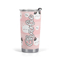 Personalised - Pink Cats - Stainless Steel 20oz Travel Mug Default Title Personalised 20oz Travel Mug animal Printed Offshore