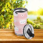 Personalised - Pink Cats - Stainless Steel 20oz Travel Mug Personalised 20oz Travel Mug animal Printed Offshore