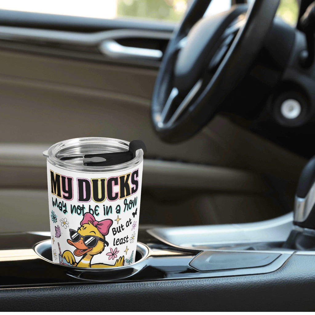 Personalised - My Ducks May Not Be In A Row - Stainless Steel 20oz Travel Mug Personalised 20oz Travel Mug animal Printed Offshore