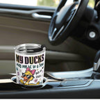 Personalised - My Ducks May Not Be In A Row - Stainless Steel 20oz Travel Mug Personalised 20oz Travel Mug animal Printed Offshore