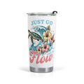 Personalised - Just Go With The Flow, Ocean Turtle - Stainless Steel 20oz Travel Mug Default Title Personalised 20oz Travel Mug Ocean Printed Offshore