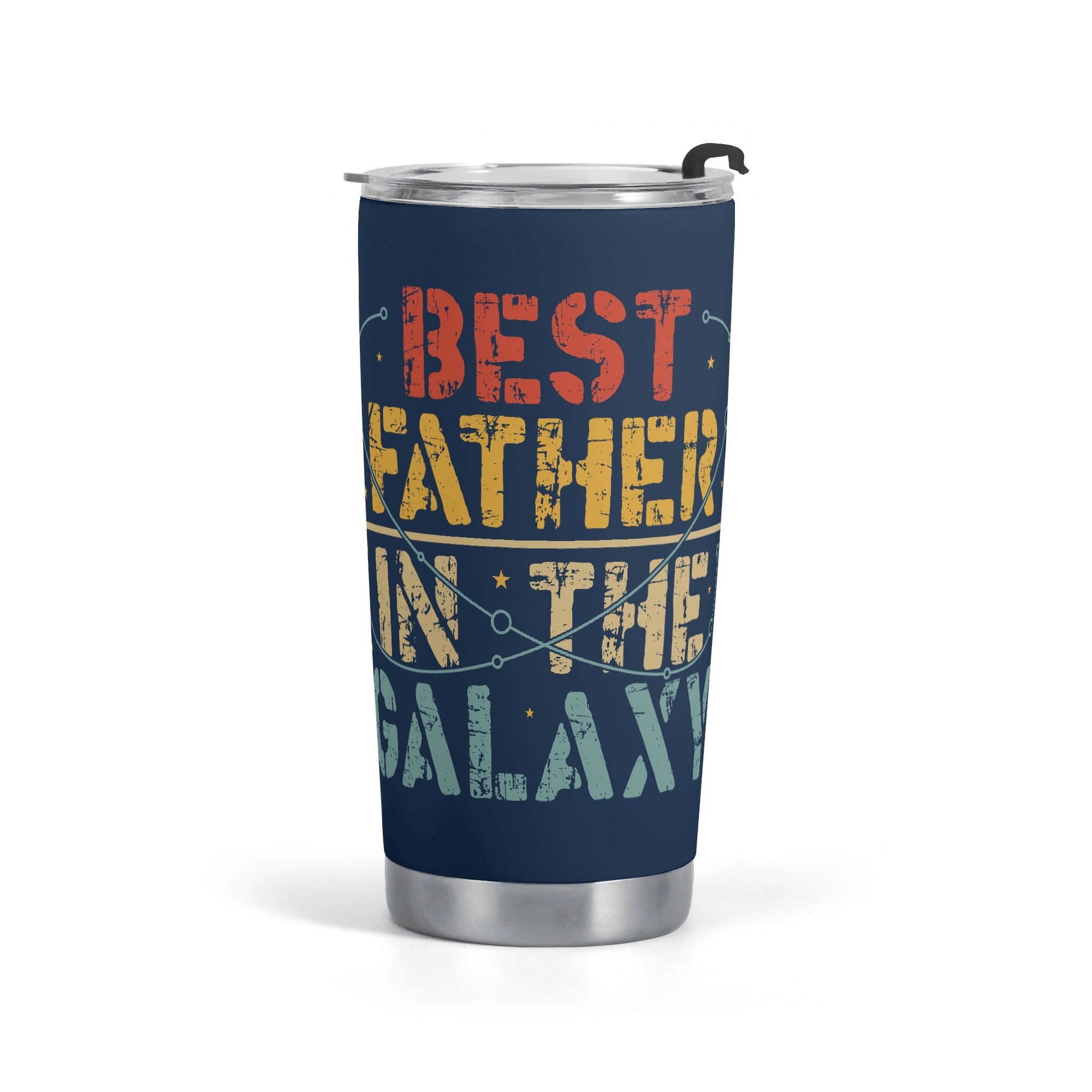Personalised - Best Father In The Galaxy - Stainless Steel 20oz Travel Mug Default Title Personalised 20oz Travel Mug Dad Printed Offshore Space