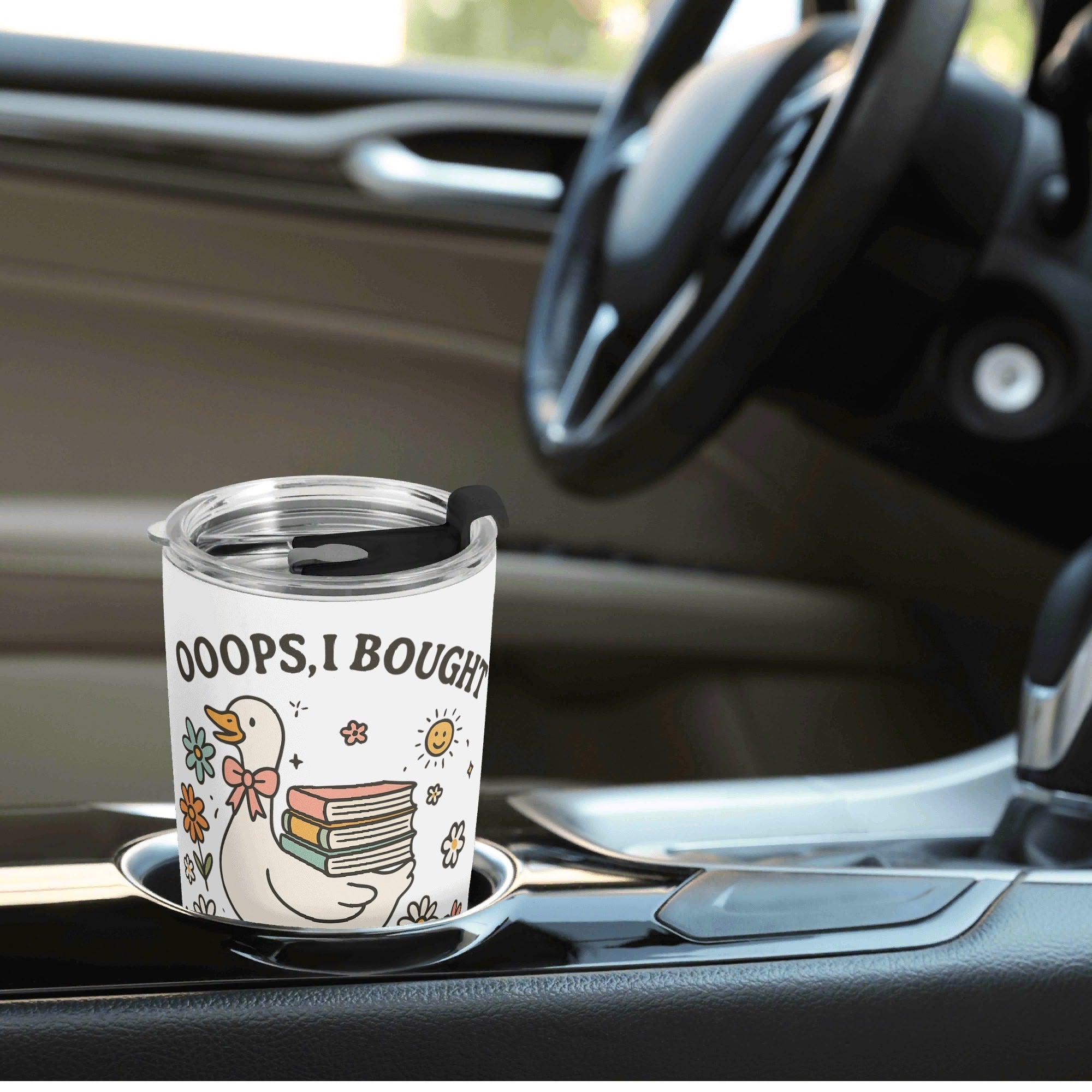 Personalised - Oops, I Bought Another Book, Goose - Stainless Steel 20oz Travel Mug Personalised 20oz Travel Mug animal Printed Offshore Reading