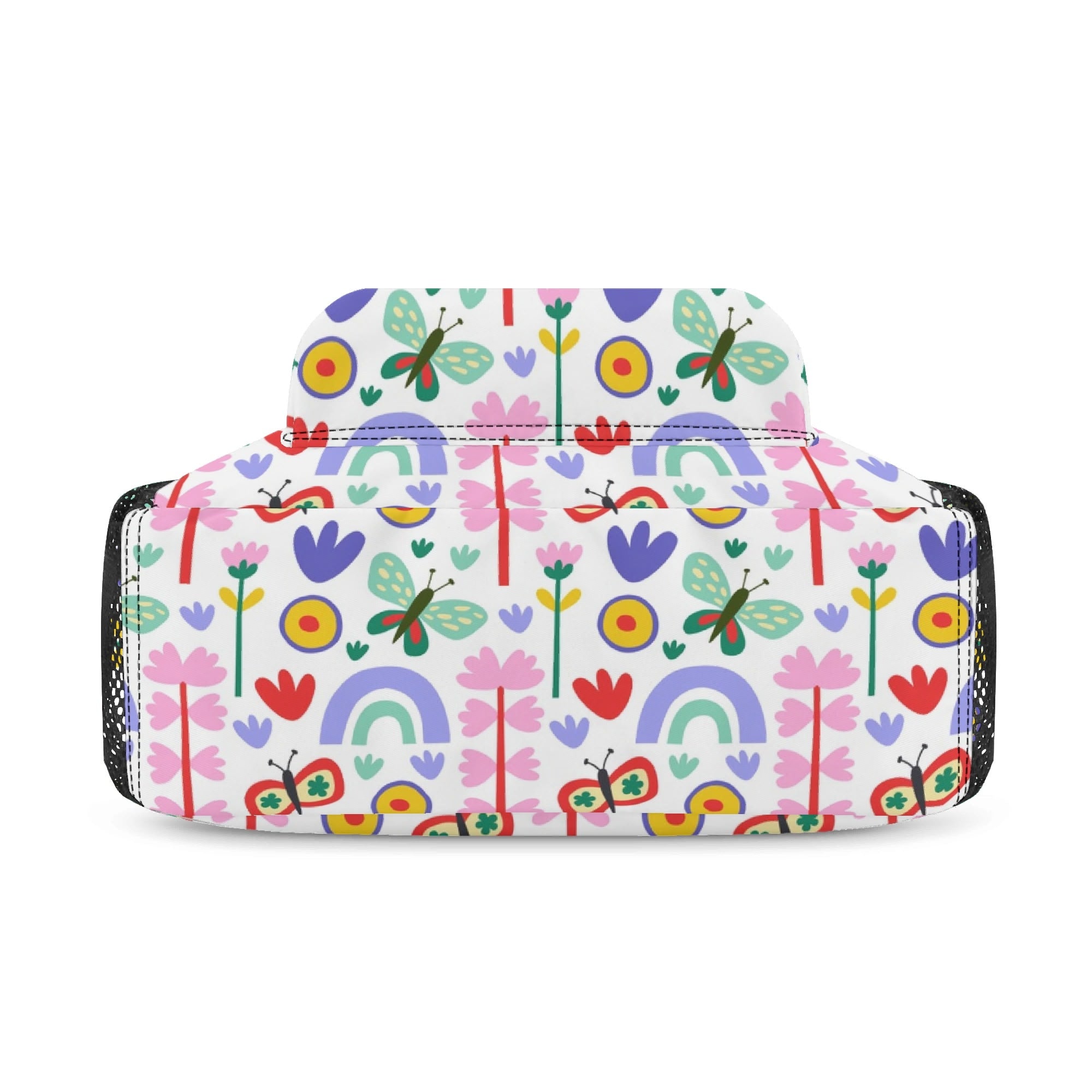 Personalised Rainbows And Butterflies Small Kids Backpack, Name On Back Personalised Small Kids Backpack Printed Offshore