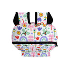 Personalised Rainbows And Butterflies Small Kids Backpack, Name On Back Personalised Small Kids Backpack Printed Offshore