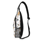 Hi Cat Crowd Chest Crossbody Bag with Adjustable Strap Chest Crossbody Bag animal Printed Offshore