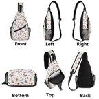 Cute Bugs - Chest Crossbody Bag with Adjustable Strap Chest Crossbody Bag animal Printed Offshore