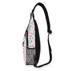 Rainbows And Butterflies Chest Crossbody Bag with Adjustable Strap Chest Crossbody Bag Printed Offshore