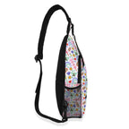 Rainbows And Butterflies Chest Crossbody Bag with Adjustable Strap Chest Crossbody Bag Printed Offshore