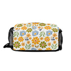 Retro Boho Flowers Chest Crossbody Bag with Adjustable Strap Chest Crossbody Bag Plants Printed Offshore