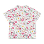 Valentine - Womens Short Sleeve 2-Piece Pyjama Set Women's Short Sleeve Pyjamas Love Printed Offshore