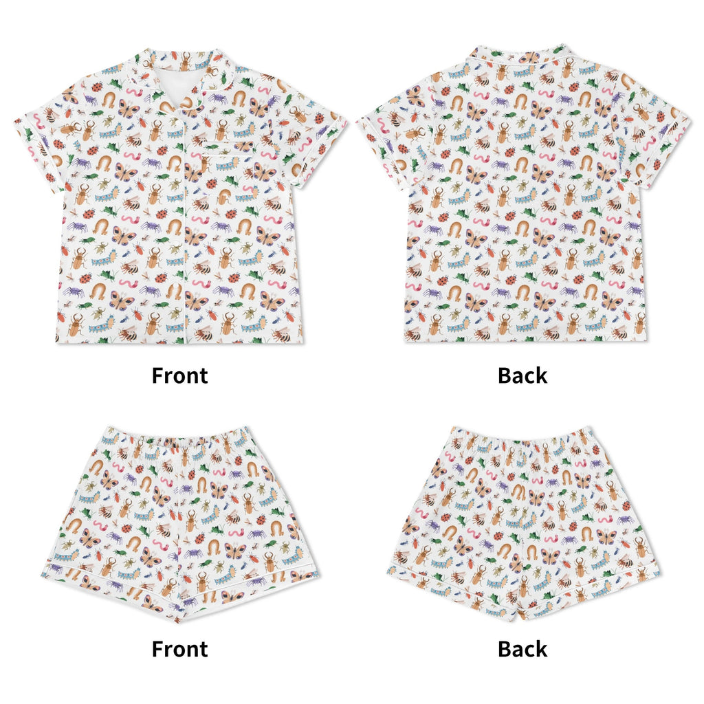 Cute Little Bugs Womens Short Sleeve 2-Piece Pyjama Set Women's Short Sleeve Pyjamas animal Printed Offshore