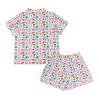 Rainbows And Butterflies Womens Short Sleeve 2-Piece Pyjama Set Women's Short Sleeve Pyjamas animal Printed Offshore