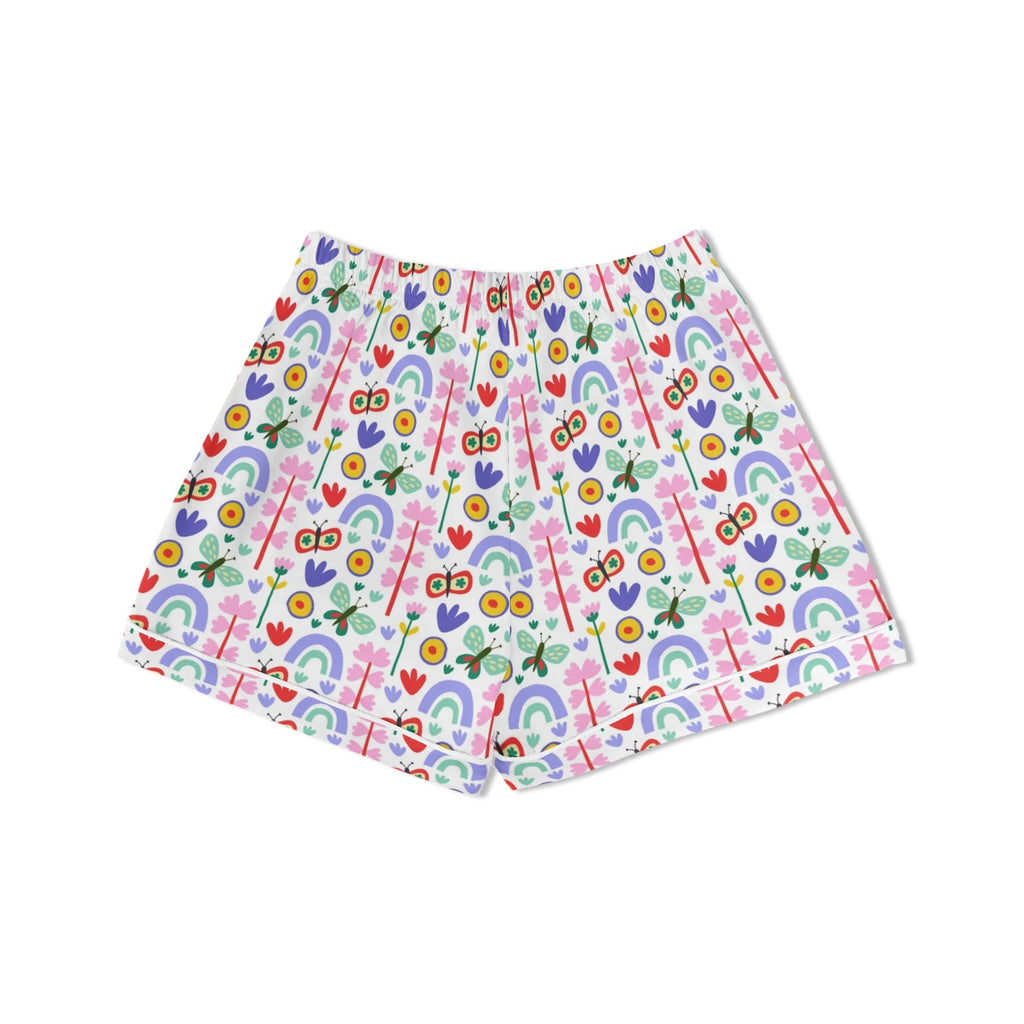 Rainbows And Butterflies Womens Short Sleeve 2-Piece Pyjama Set Women's Short Sleeve Pyjamas animal Printed Offshore