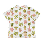 Cactus Pots And Flowers Womens Short Sleeve 2-Piece Pyjama Set Women's Short Sleeve Pyjamas Plants Printed Offshore