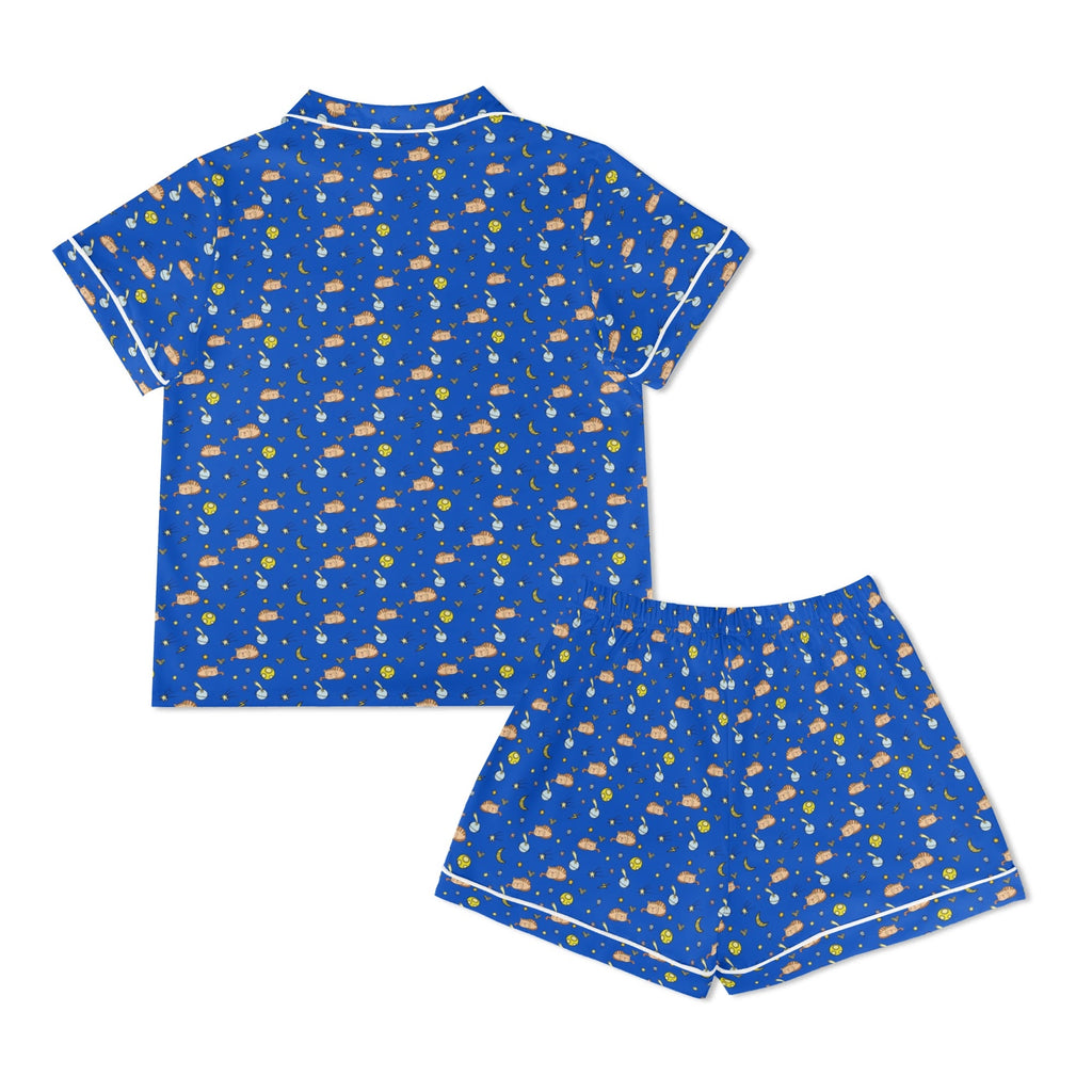 Cats In Space Womens Short Sleeve 2-Piece Pyjama Set Women's Short Sleeve Pyjamas animal Printed Offshore Space
