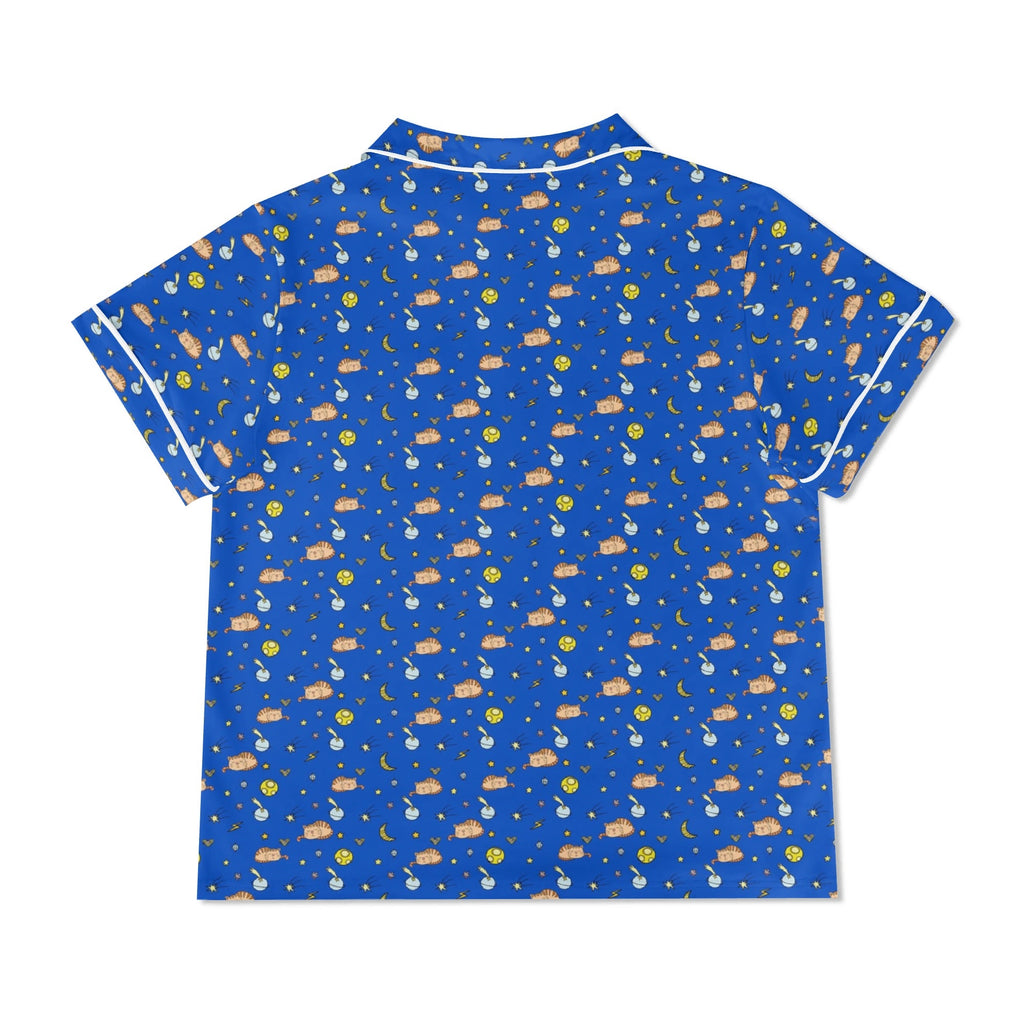 Cats In Space Womens Short Sleeve 2-Piece Pyjama Set Women's Short Sleeve Pyjamas animal Printed Offshore Space