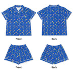 Cats In Space Womens Short Sleeve 2-Piece Pyjama Set Women's Short Sleeve Pyjamas animal Printed Offshore Space