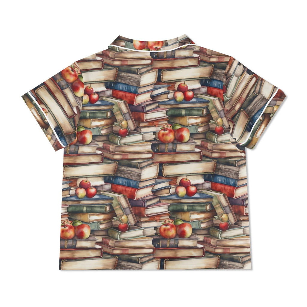 Watercolour Books Womens Short Sleeve 2-Piece Pyjama Set Women's Short Sleeve Pyjamas Printed Offshore Reading