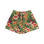 Vintage Hawaiian Floral Womens Short Sleeve 2-Piece Pyjama Set Women's Short Sleeve Pyjamas Plants Printed Offshore