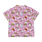 Fast Food Womens Short Sleeve 2-Piece Pyjama Set Women's Short Sleeve Pyjamas Food Printed Offshore
