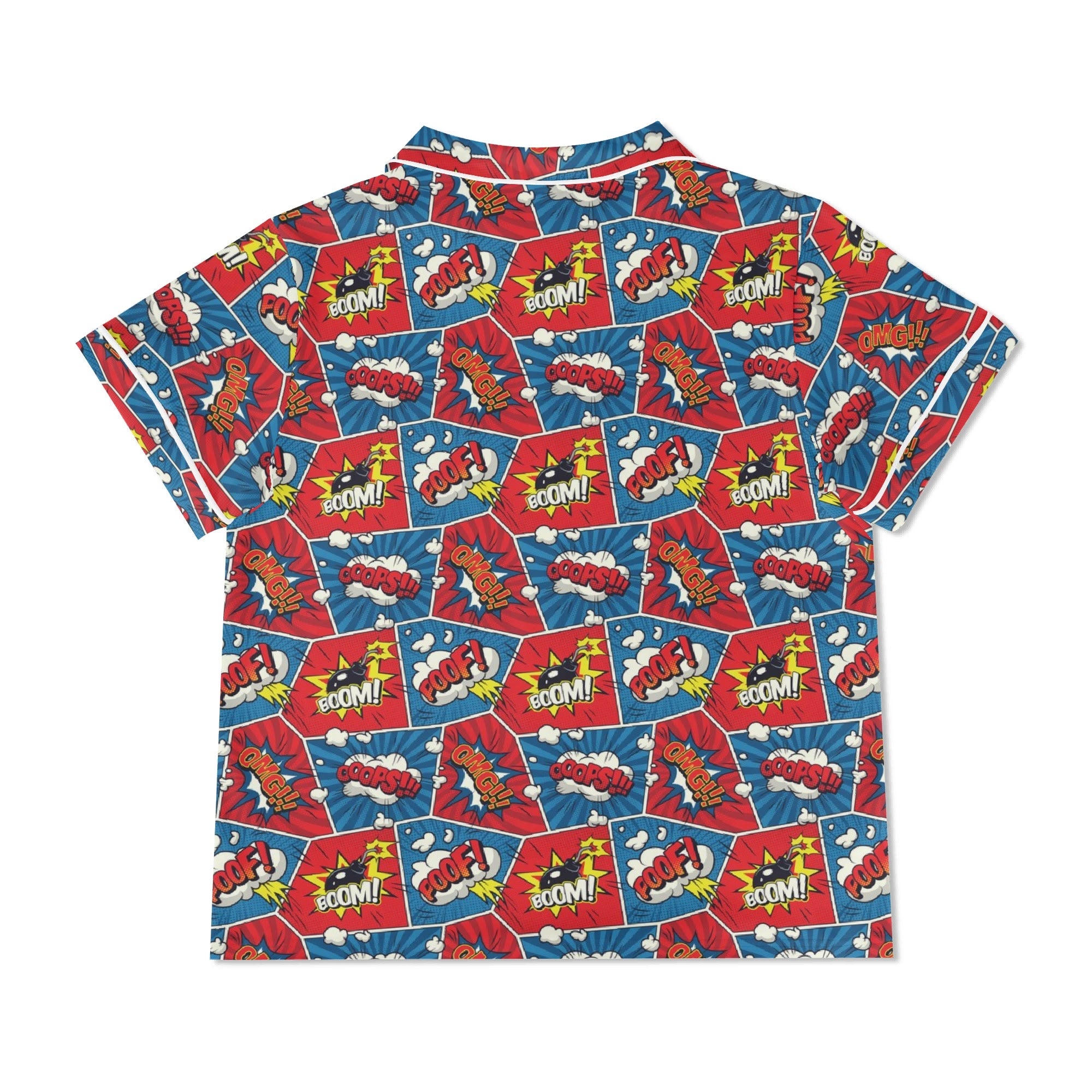 Comic Book Pop Womens Short Sleeve 2-Piece Pyjama Set Women's Short Sleeve Pyjamas Comic Printed Offshore