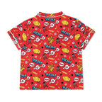 Comic Book Red Womens Short Sleeve 2-Piece Pyjama Set Women's Short Sleeve Pyjamas Comic Printed Offshore