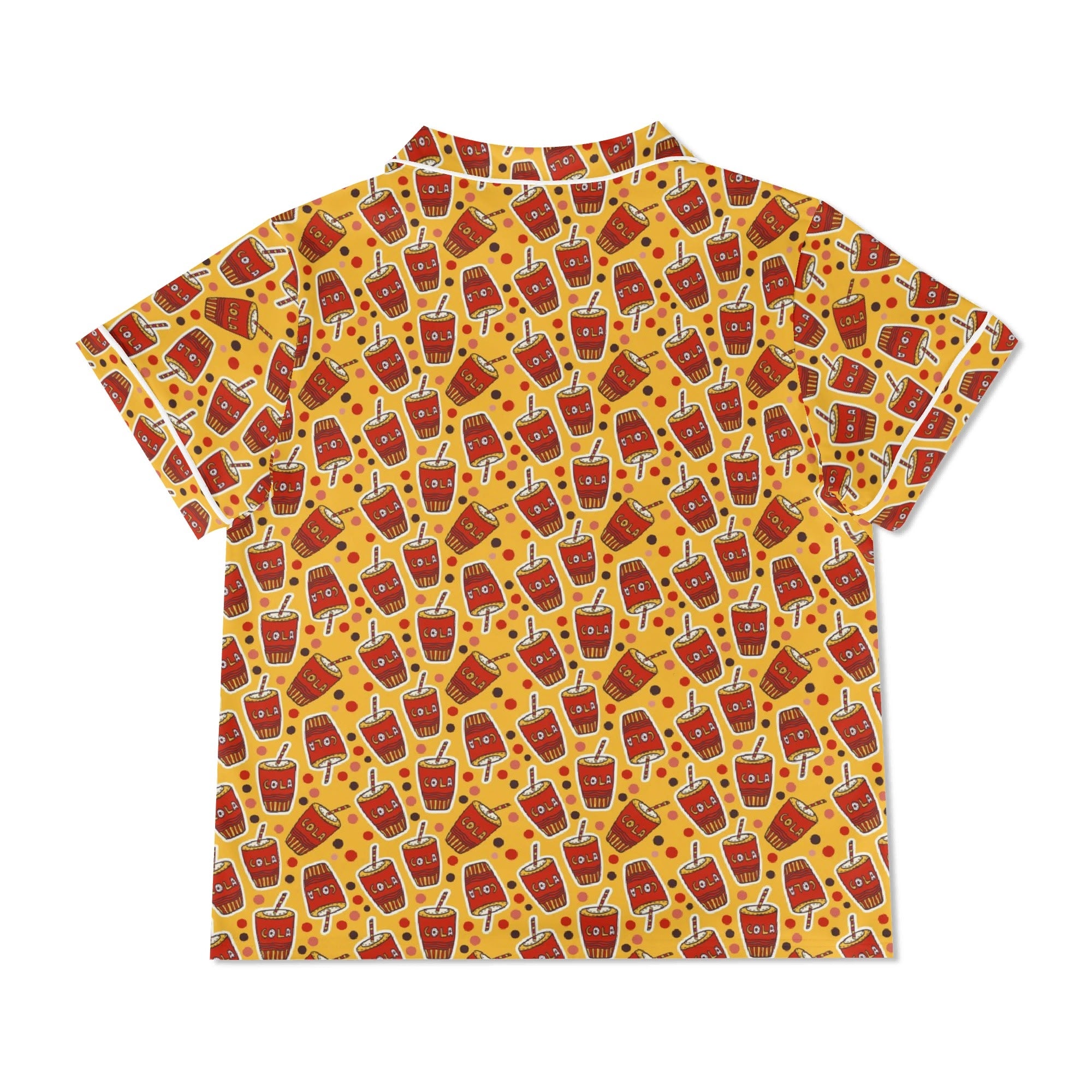 Cola Womens Short Sleeve 2-Piece Pyjama Set Women's Short Sleeve Pyjamas Food Printed Offshore
