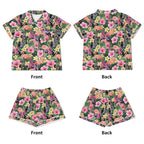 Flamingo Jungle Womens Short Sleeve 2-Piece Pyjama Set Women's Short Sleeve Pyjamas animal Printed Offshore