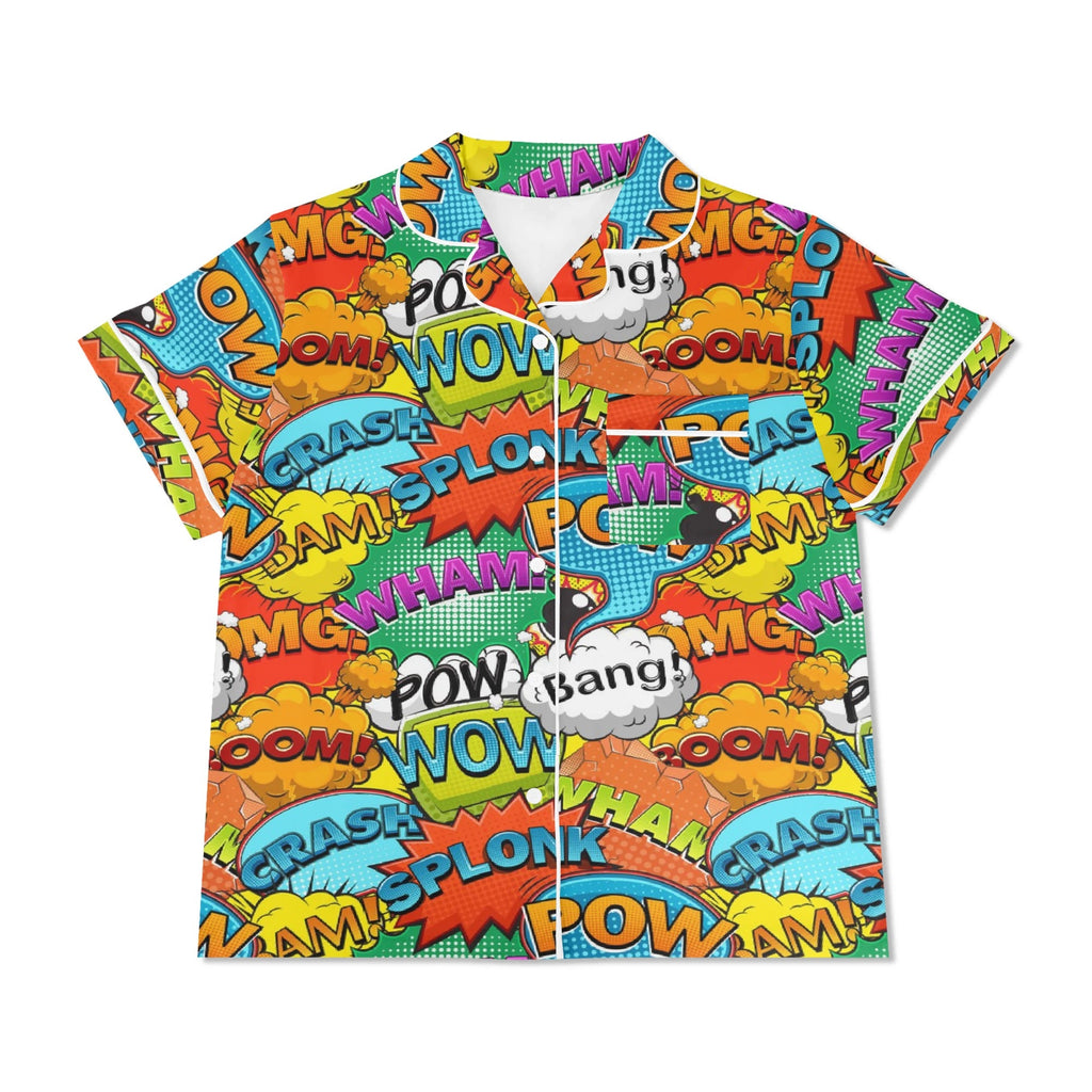 Comic Book 2 Womens Short Sleeve 2-Piece Pyjama Set Women's Short Sleeve Pyjamas Comic Printed Offshore