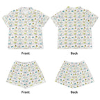 Camping Life Womens Short Sleeve 2-Piece Pyjama Set Women's Short Sleeve Pyjamas Printed Offshore