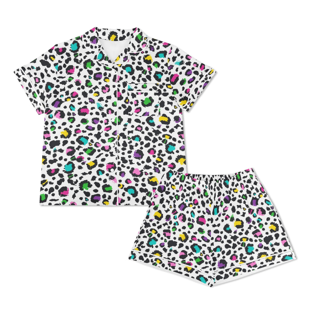 Animal Print In Colour Womens Short Sleeve 2-Piece Pyjama Set Women's Short Sleeve Pyjamas animal Printed Offshore