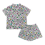Animal Print In Colour Womens Short Sleeve 2-Piece Pyjama Set Women's Short Sleeve Pyjamas animal Printed Offshore