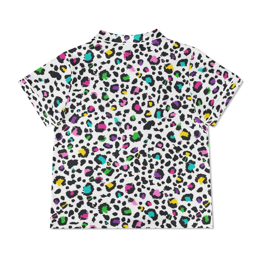 Animal Print In Colour Womens Short Sleeve 2-Piece Pyjama Set Women's Short Sleeve Pyjamas animal Printed Offshore