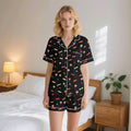 Candy Womens Short Sleeve 2-Piece Pyjama Set 2XL Women's Short Sleeve Pyjamas Food Printed Offshore