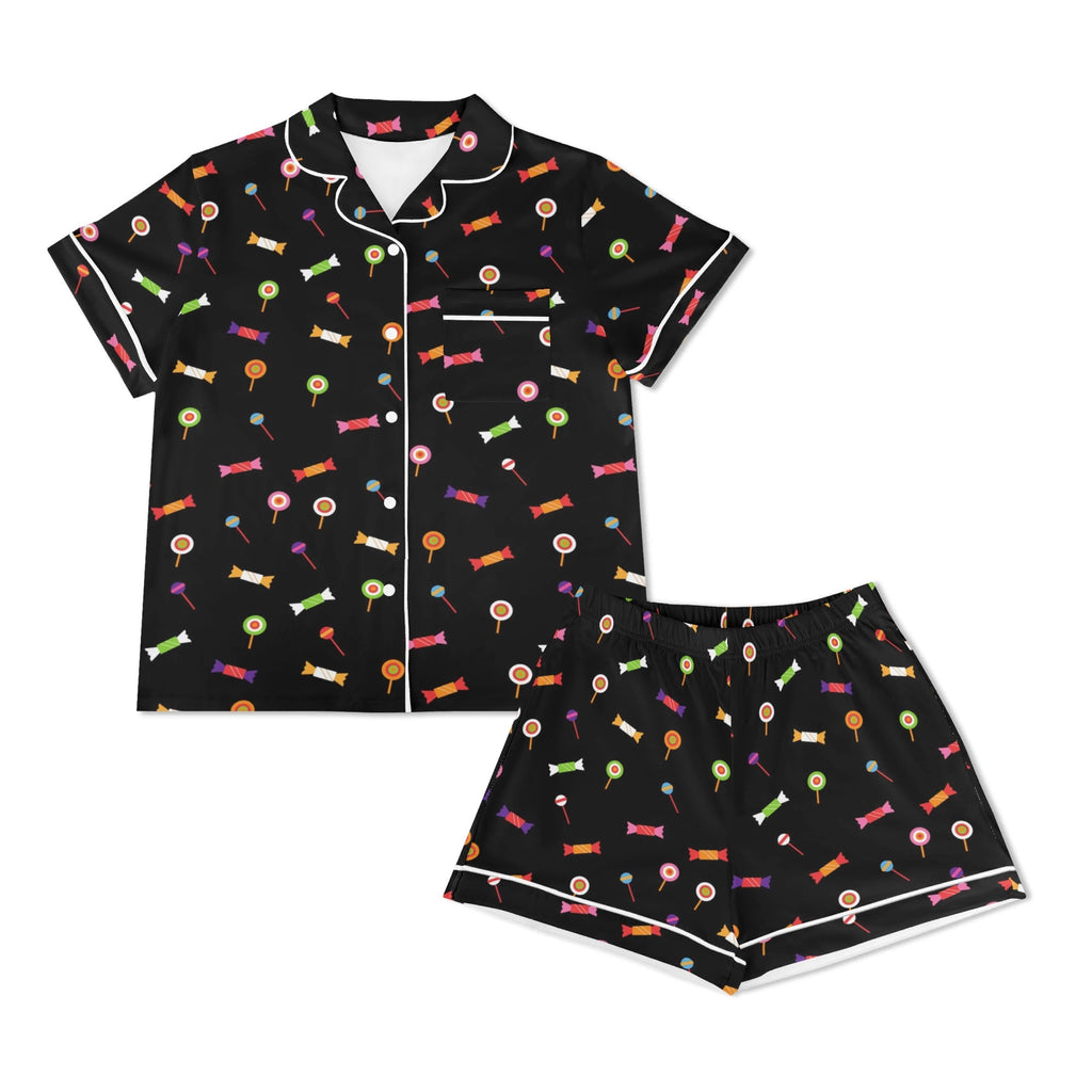 Candy Womens Short Sleeve 2-Piece Pyjama Set Women's Short Sleeve Pyjamas Food Printed Offshore