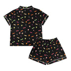 Candy Womens Short Sleeve 2-Piece Pyjama Set Women's Short Sleeve Pyjamas Food Printed Offshore