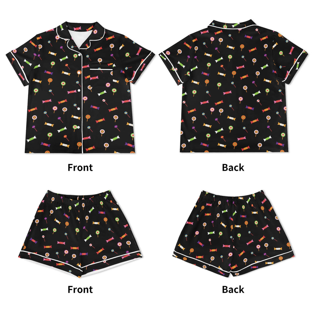 Candy Womens Short Sleeve 2-Piece Pyjama Set Women's Short Sleeve Pyjamas Food Printed Offshore