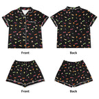 Candy Womens Short Sleeve 2-Piece Pyjama Set Women's Short Sleeve Pyjamas Food Printed Offshore